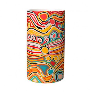 Aboriginal Art | Porcelain Vase | Judy Watson